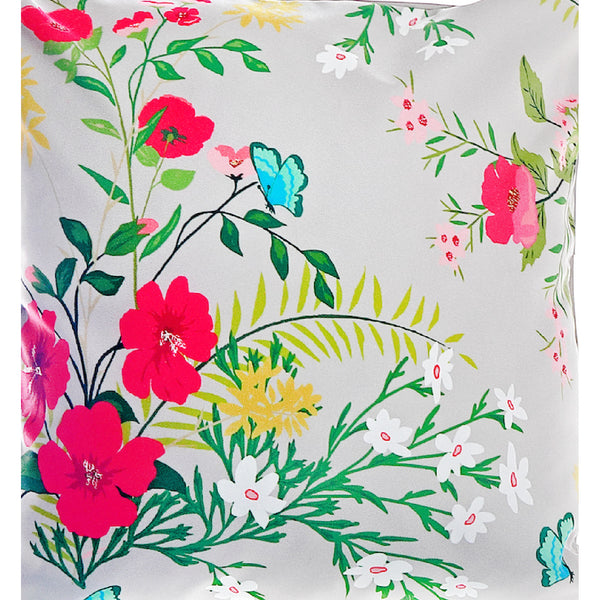 Botanical Print Outdoor Inflatable Pouf Wildflower