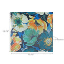 Botanical Print Outdoor Tufted Chair Pad Hibiscus