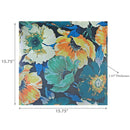 Botanical Print Outdoor Chair Pad Yellow Green Blossom