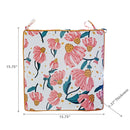 Botanical Print Outdoor Chair Pad Coneflower