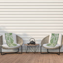 Botanical Print Outdoor Low Back Chair Pad Fern