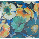 Botanical Print Outdoor Low Back Chair Pad Yellow Green Blossom