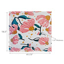 Botanical Print Outdoor Low Back Chair Pad Coneflower