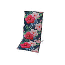 Botanical Print Outdoor High Back Chair Pad Hibiscus