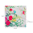 Botanical Print Outdoor High Back Chair Pad Wildflower