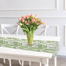 Botanical Print Outdoor Table Runner 72" Fern