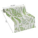 Botanical Print Outdoor Table Runner 72" Fern