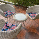 Botanical Print Outdoor Table Runner 72" Pink Blossom