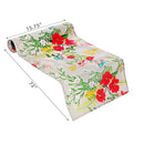 Botanical Print Outdoor Table Runner 72" Wildflower