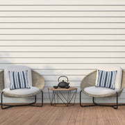 Blue Striped Outdoor Waterproof Throw Cushions, 2-Pack, Patio, Garden, Durable, Weather-Resistant