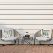 Green Striped Outdoor Waterproof Throw Cushions, 2-Pack, Patio, Garden, Durable, Weather-Resistant