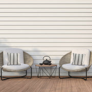 Taupe Striped Outdoor Waterproof Throw Cushions, 2-Pack, Patio, Garden, Durable, Weather-Resistant