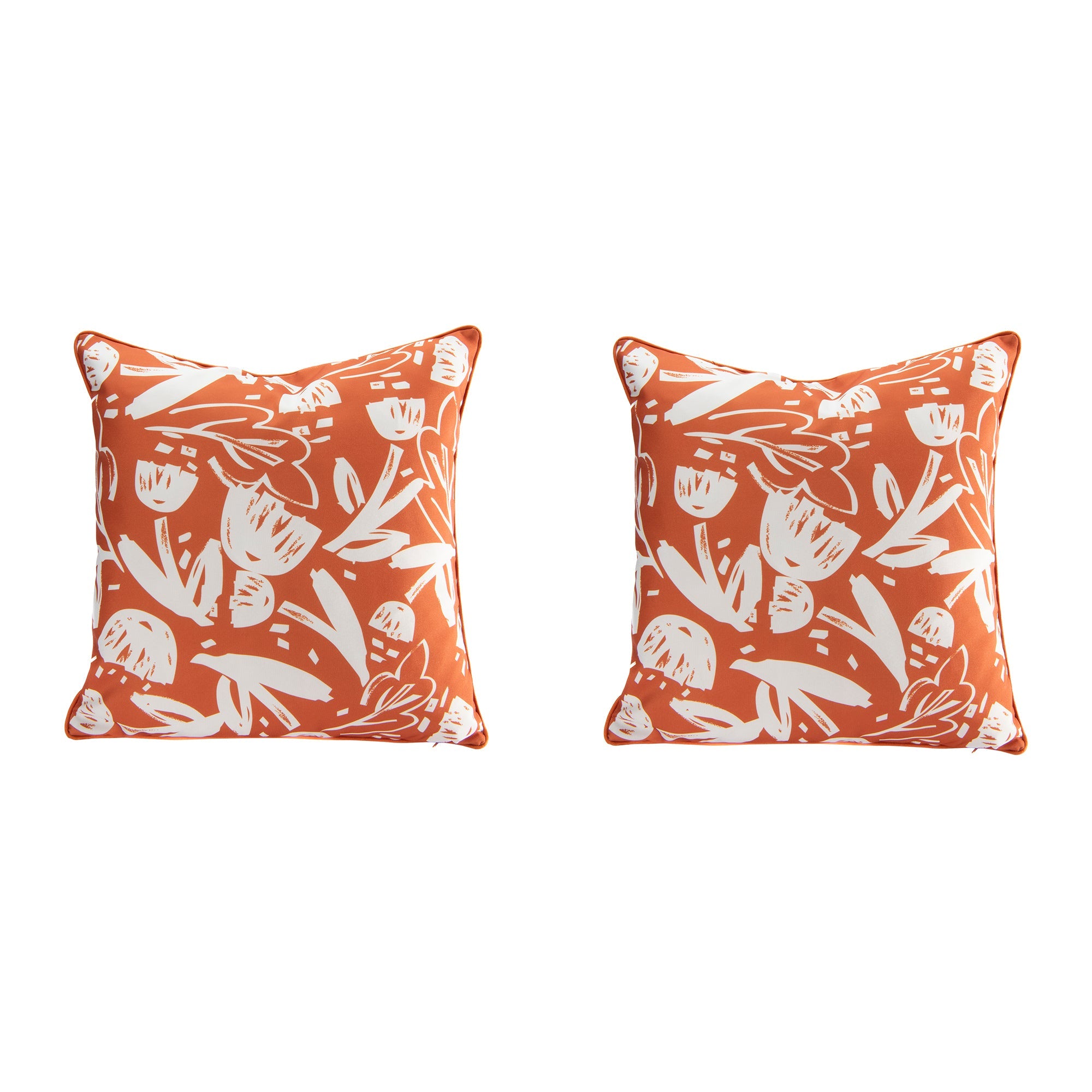 Alloy Orange Charm Collection Outdoor Waterproof Cushion - Set of 2