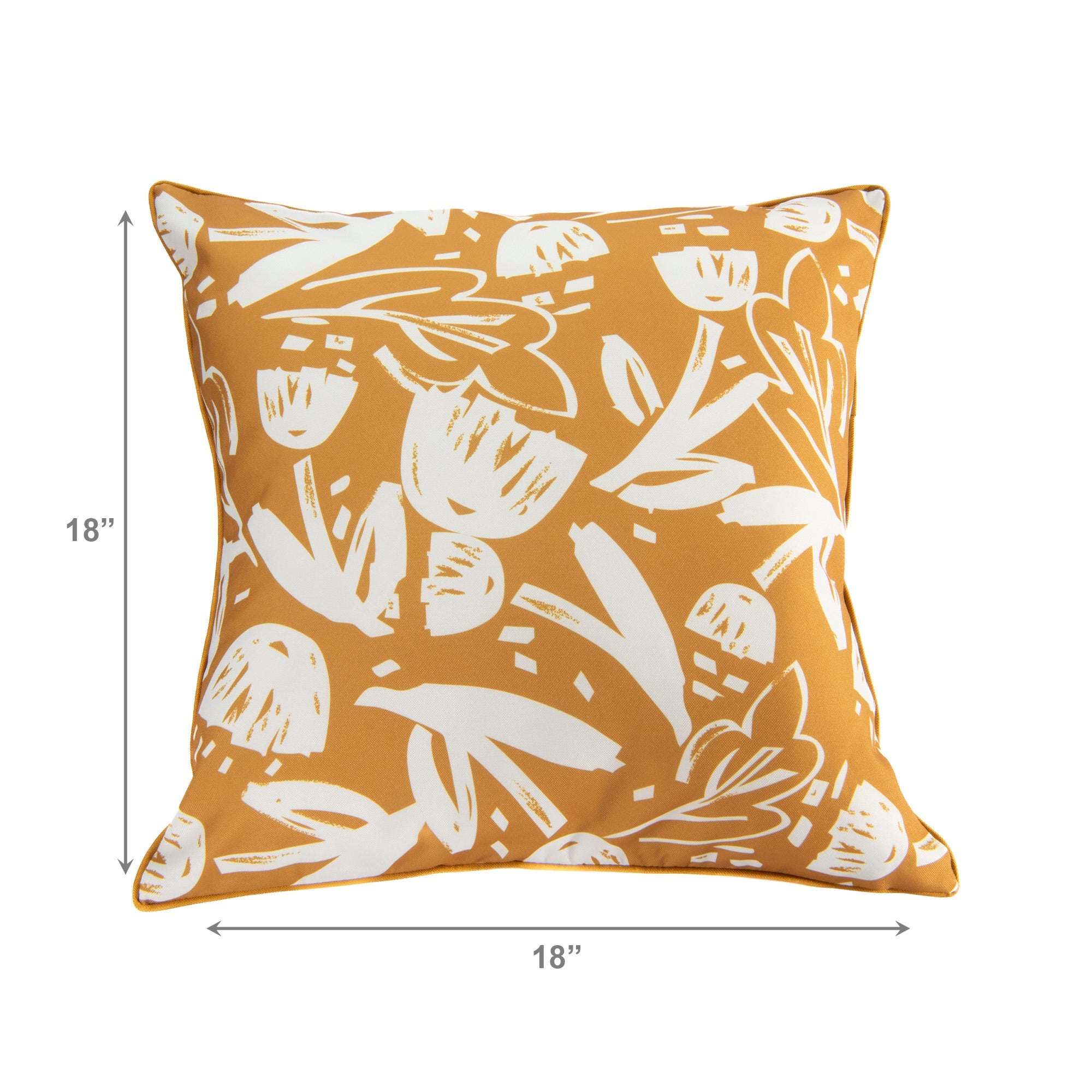 Golden Yellow Charm Collection Outdoor Waterproof Cushion - Set of 2