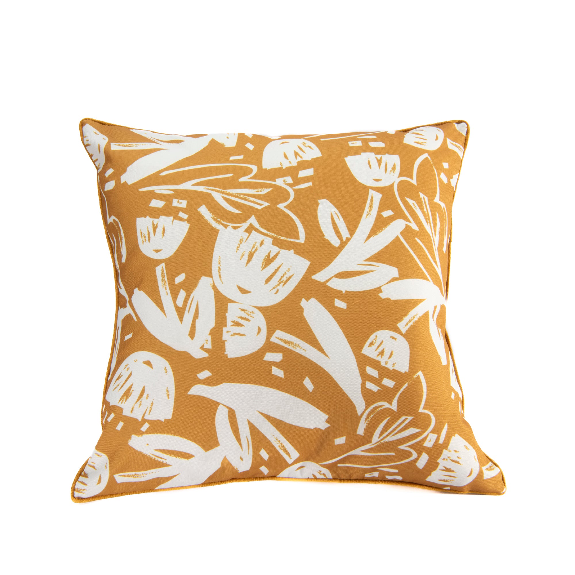 Golden Yellow Charm Collection Outdoor Waterproof Cushion - Set of 2