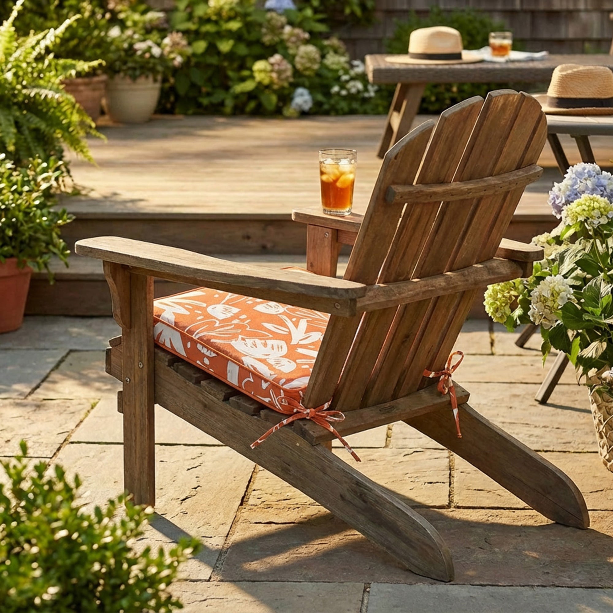 Alloy Orange Charm Collection Outdoor Chair Pad - Set of 2