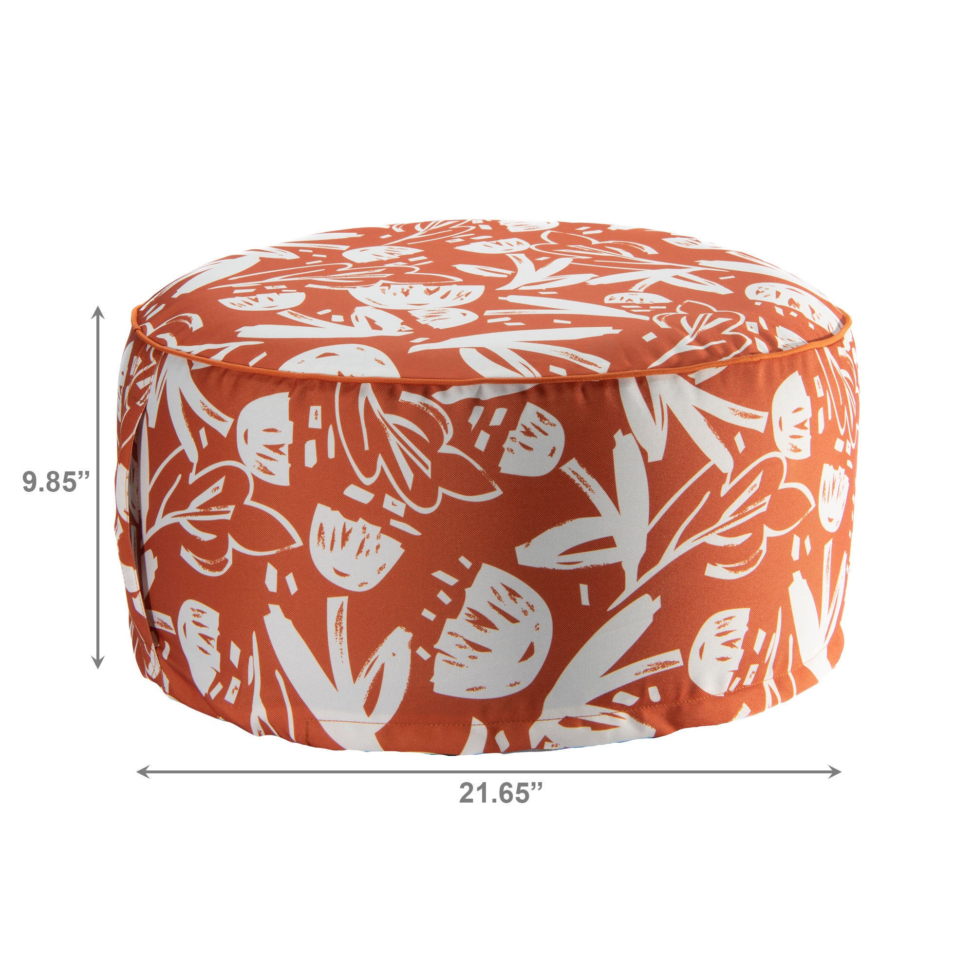 Alloy Orange Charm Collection Outdoor Inflatable Pouf