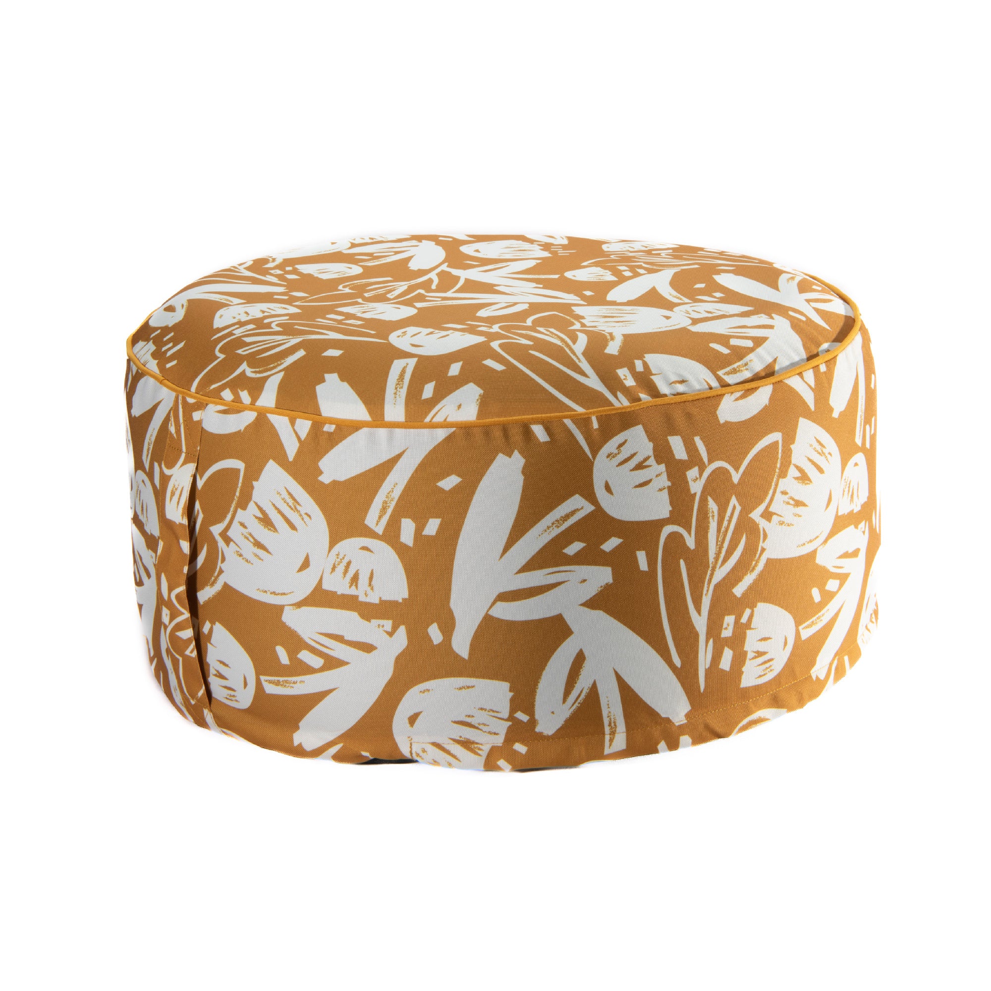 Golden Yellow Charm Collection Outdoor Inflatable Pouf