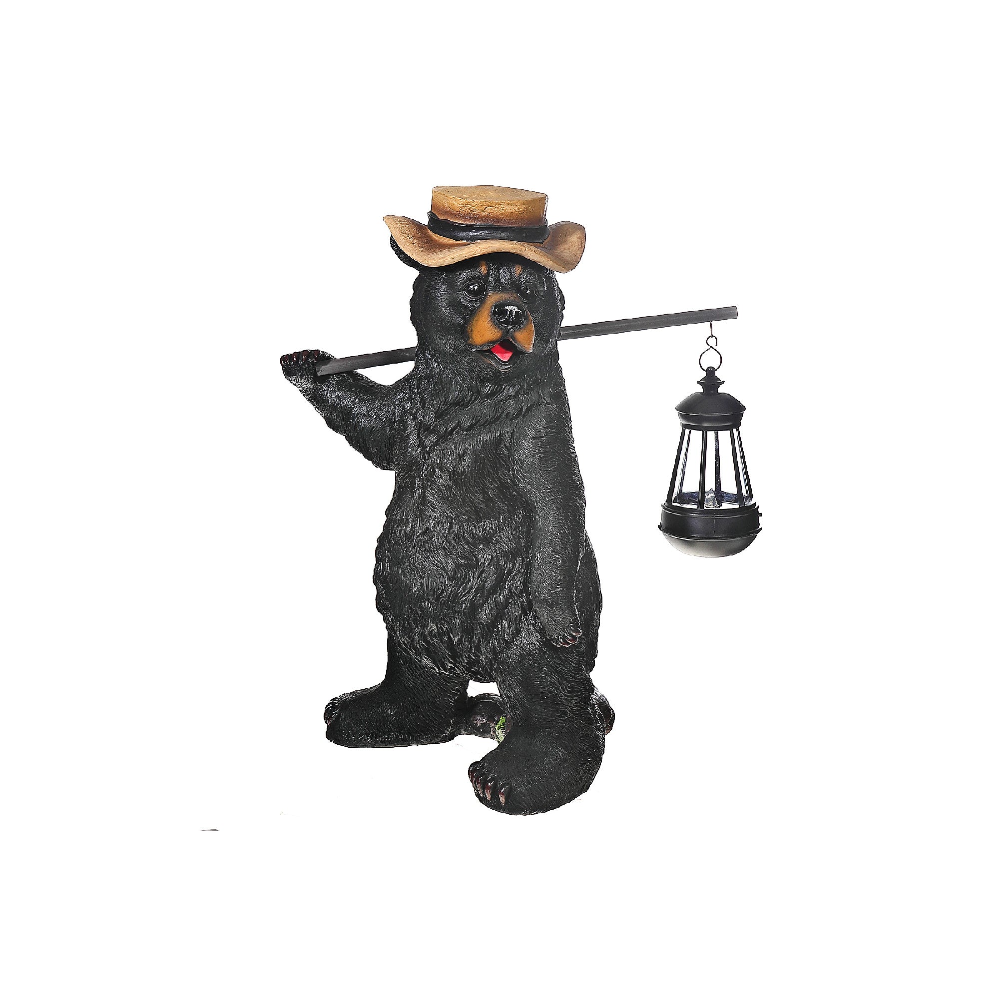 Polyresin Bear With Lantern "This Lil Light Of Mine" 16.5 Inch, Decorative Figurine, Home Decor