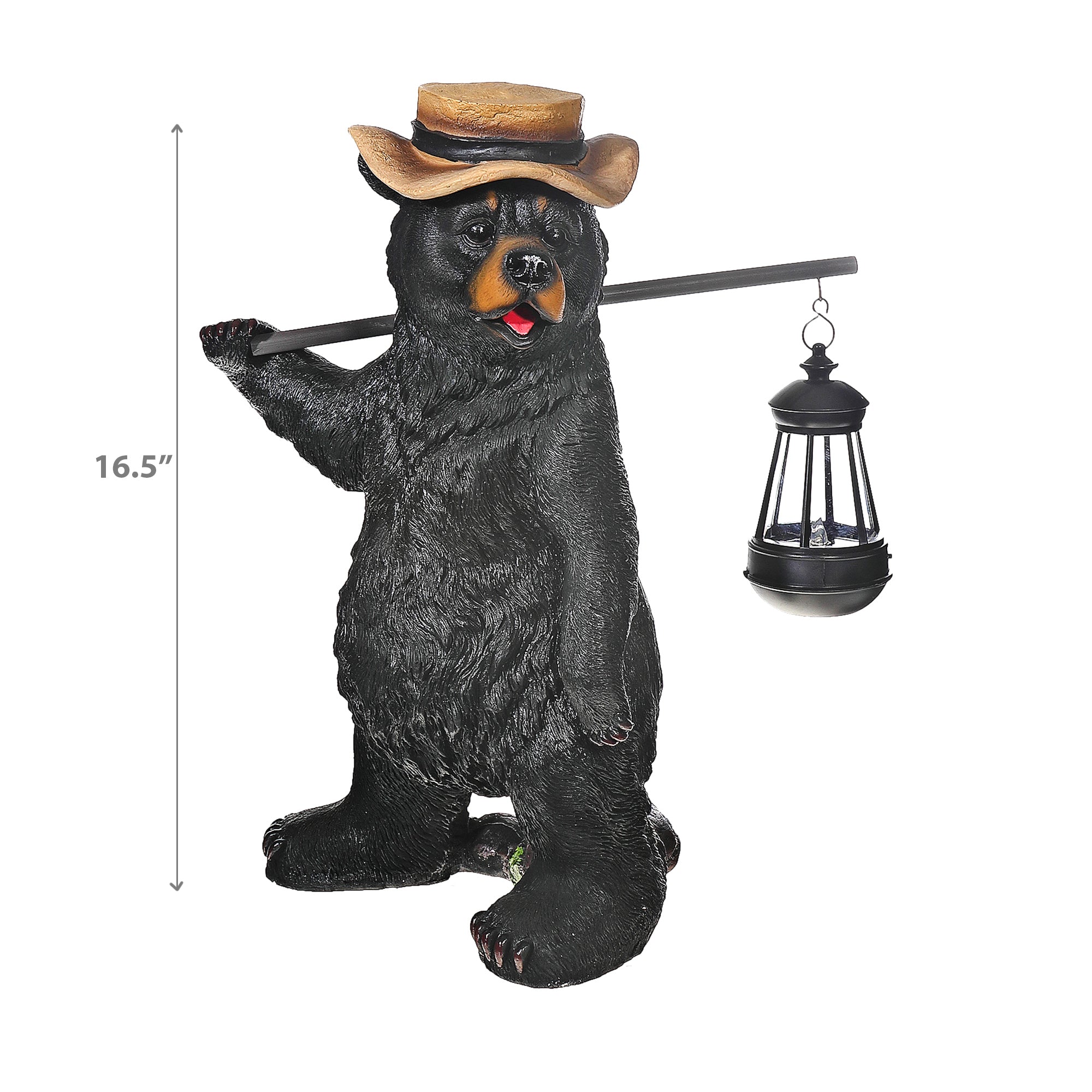 Polyresin Bear With Lantern "This Lil Light Of Mine" 16.5 Inch, Decorative Figurine, Home Decor