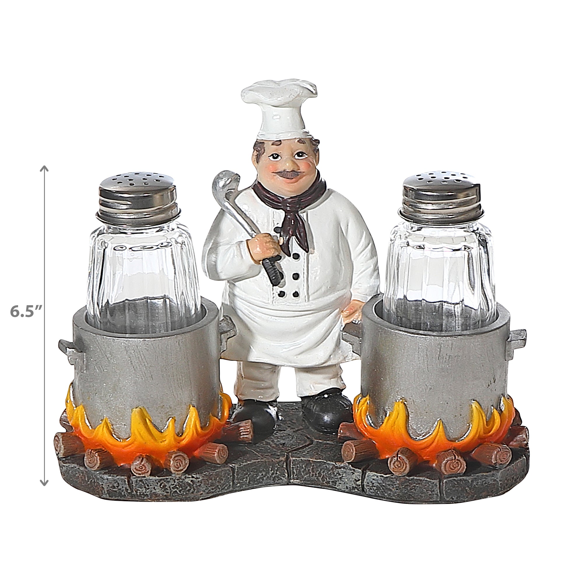 Salt And Pepper Shaker Set Chef Spice Du Jour, Kitchen Tableware, Dining Accessory