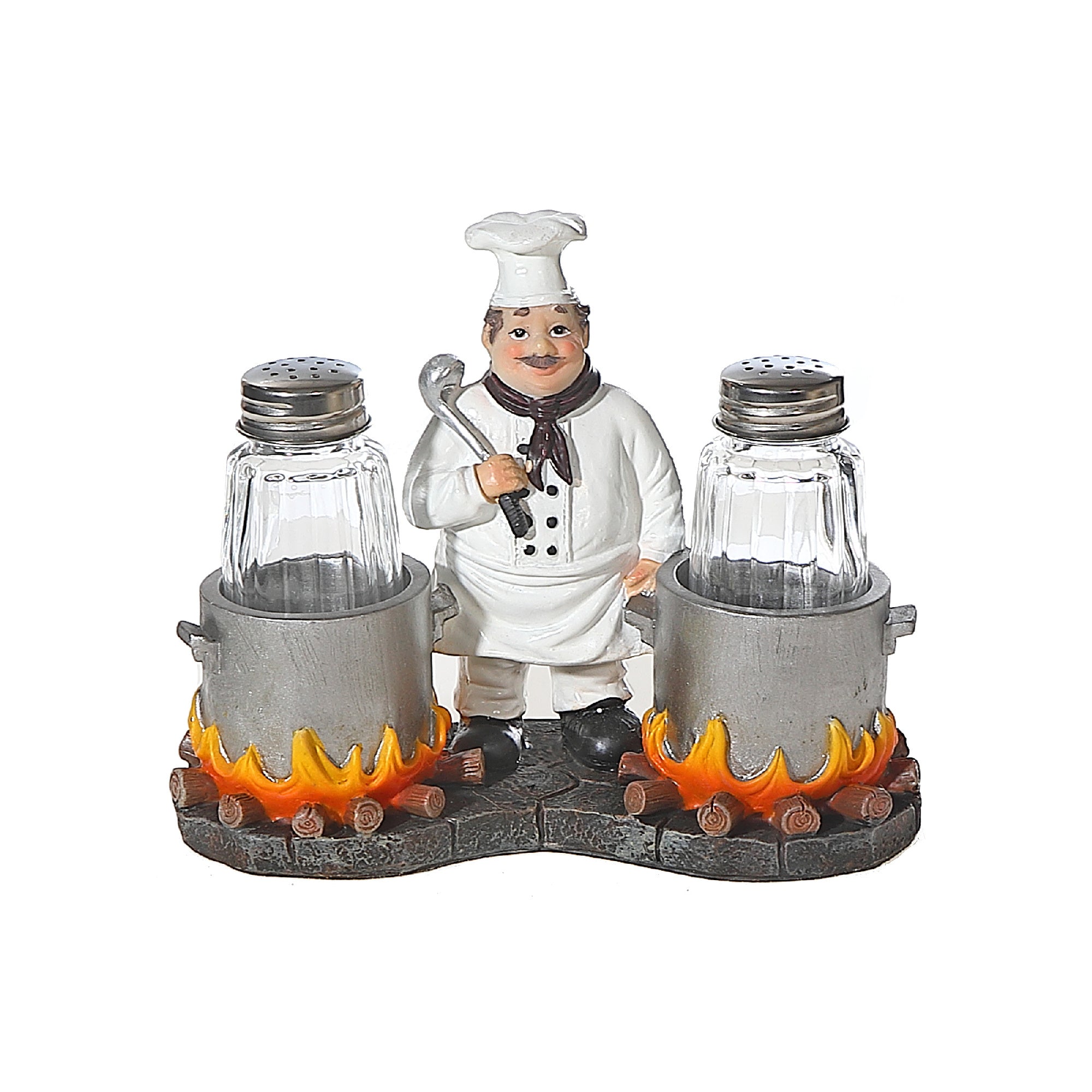 Salt And Pepper Shaker Set Chef Spice Du Jour, Kitchen Tableware, Dining Accessory
