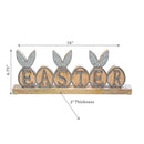 Wooden Bunny Easter Egg Table Top Sign