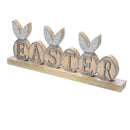 Wooden Bunny Easter Egg Table Top Sign