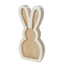 Wooden Sitting Bunny With Enamel Finish