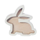 Wooden Bunny With Enamel Finish