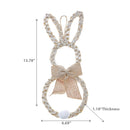 Wood Bunny With Bow Wall Hanging