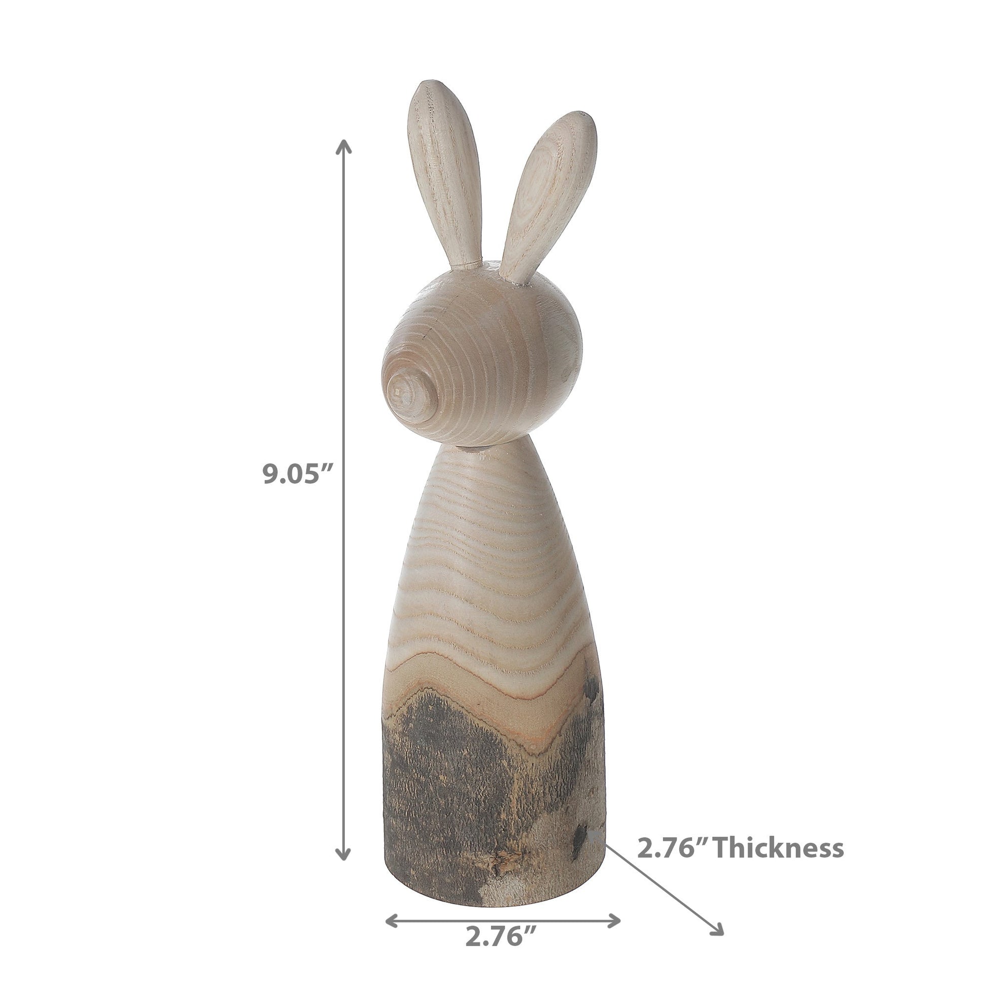 Wooden 2 Tone Bunny Decor