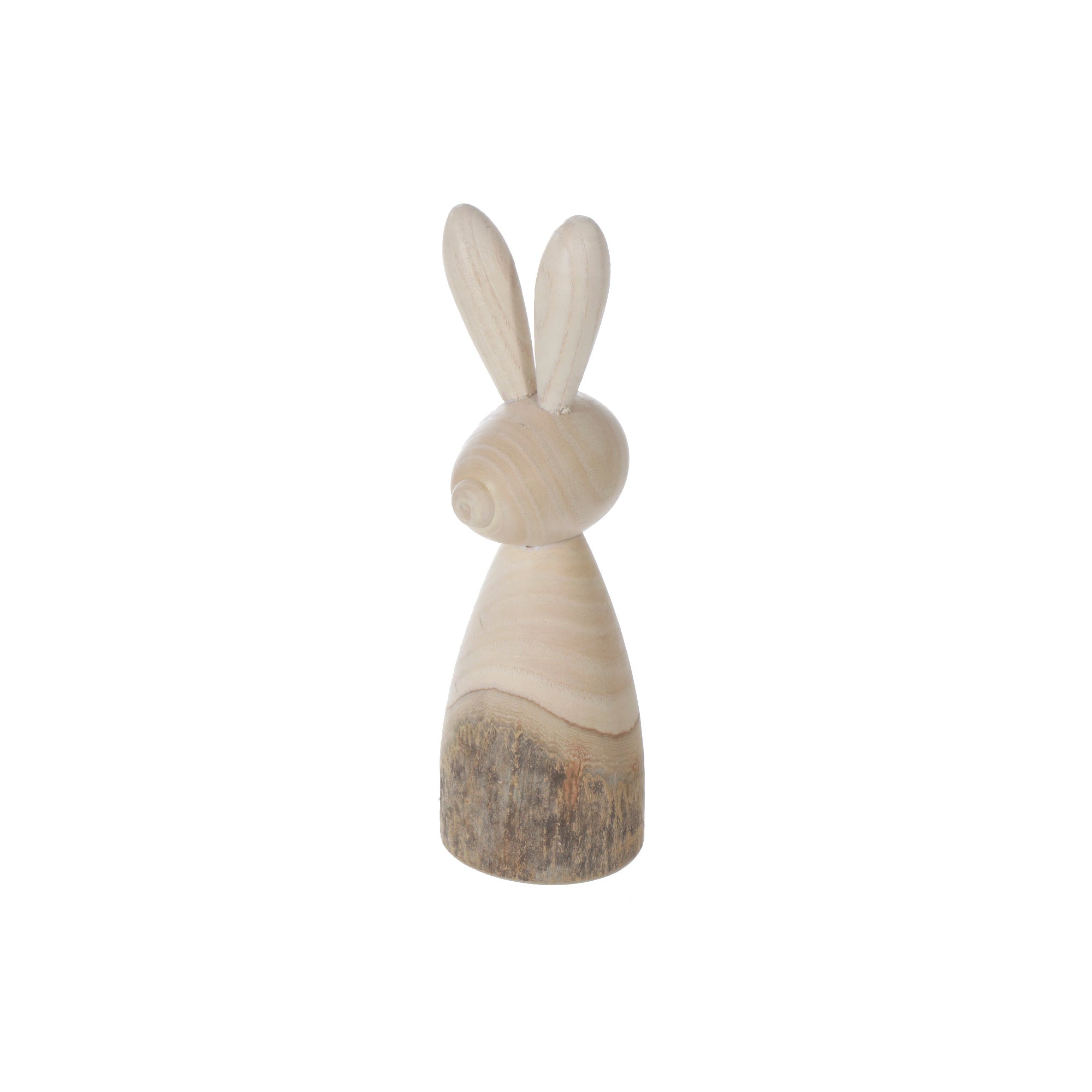 Wooden Two Tone Small Bunny Decor, Rustic Farmhouse Easter Accent, Home Decoration