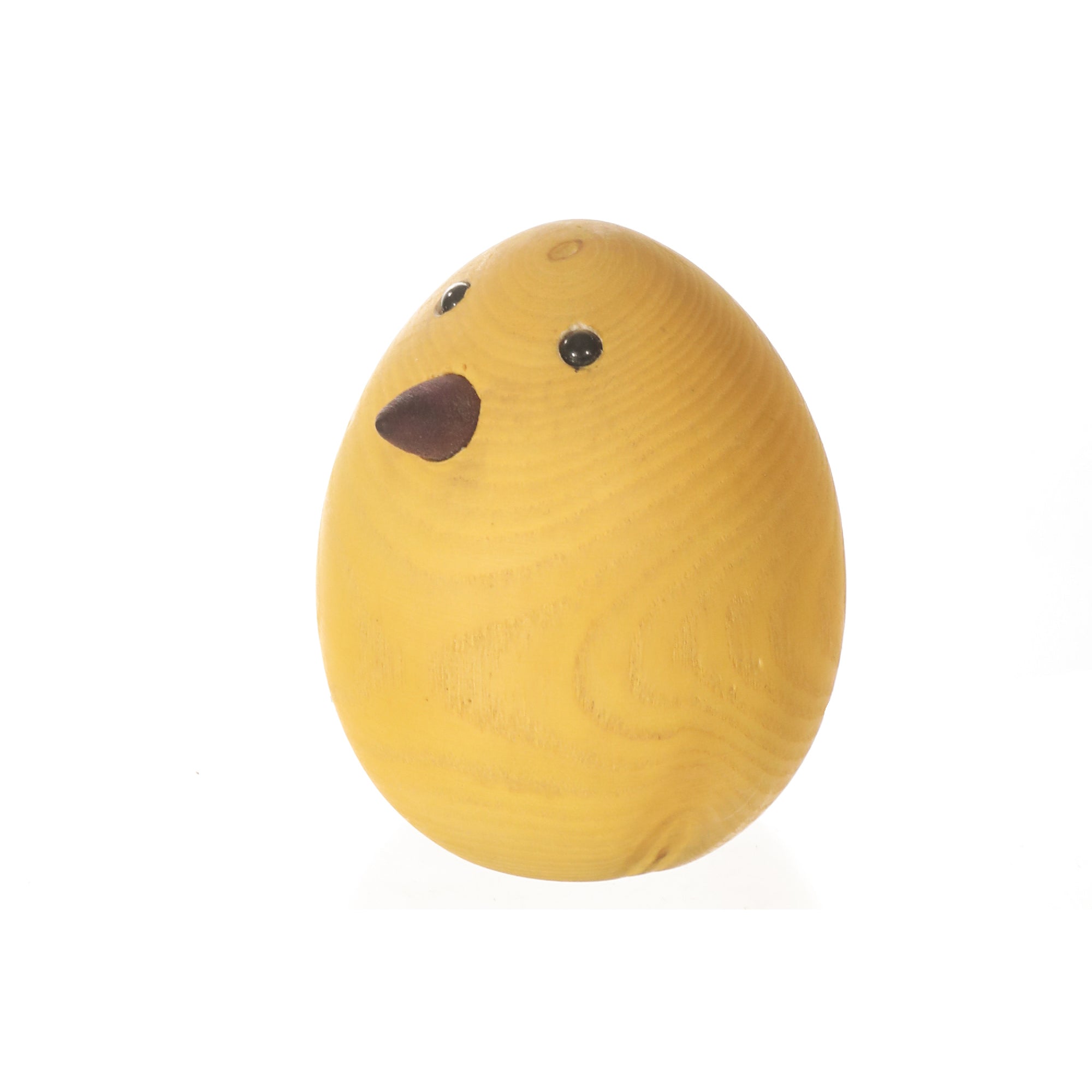 Wooden Yellow Chick Egg Decor, Rustic Easter Decoration, Farmhouse Home Accent