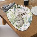 Pvc Placemat Round (Rabbit In Meadows) - Set of 12
