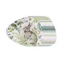 Pvc Placemat Round (Rabbit In Meadows) - Set of 12