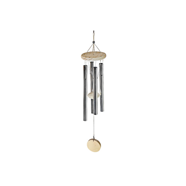 22" Round Natural Wood Wind Chime