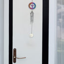 23" Colorful Hummingbird Spinner & Wind Chime