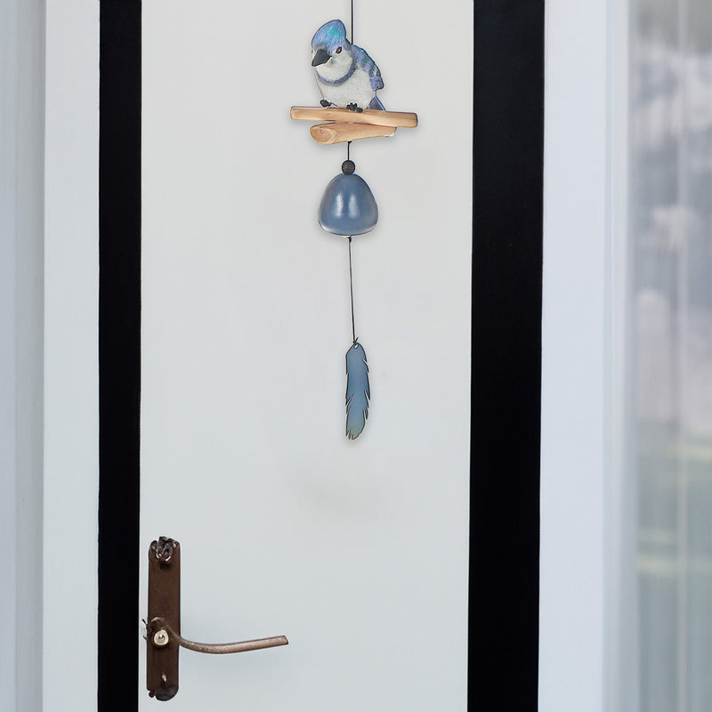 20" Blue Jay Bell With Feather
