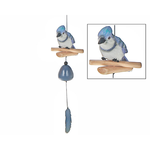 20" Blue Jay Bell With Feather