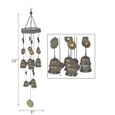 25" Bell And Stone Wind Chime
