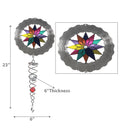 23" Wind Spinner With Tail Star Flower