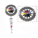 23" Wind Spinner With Tail Star Flower