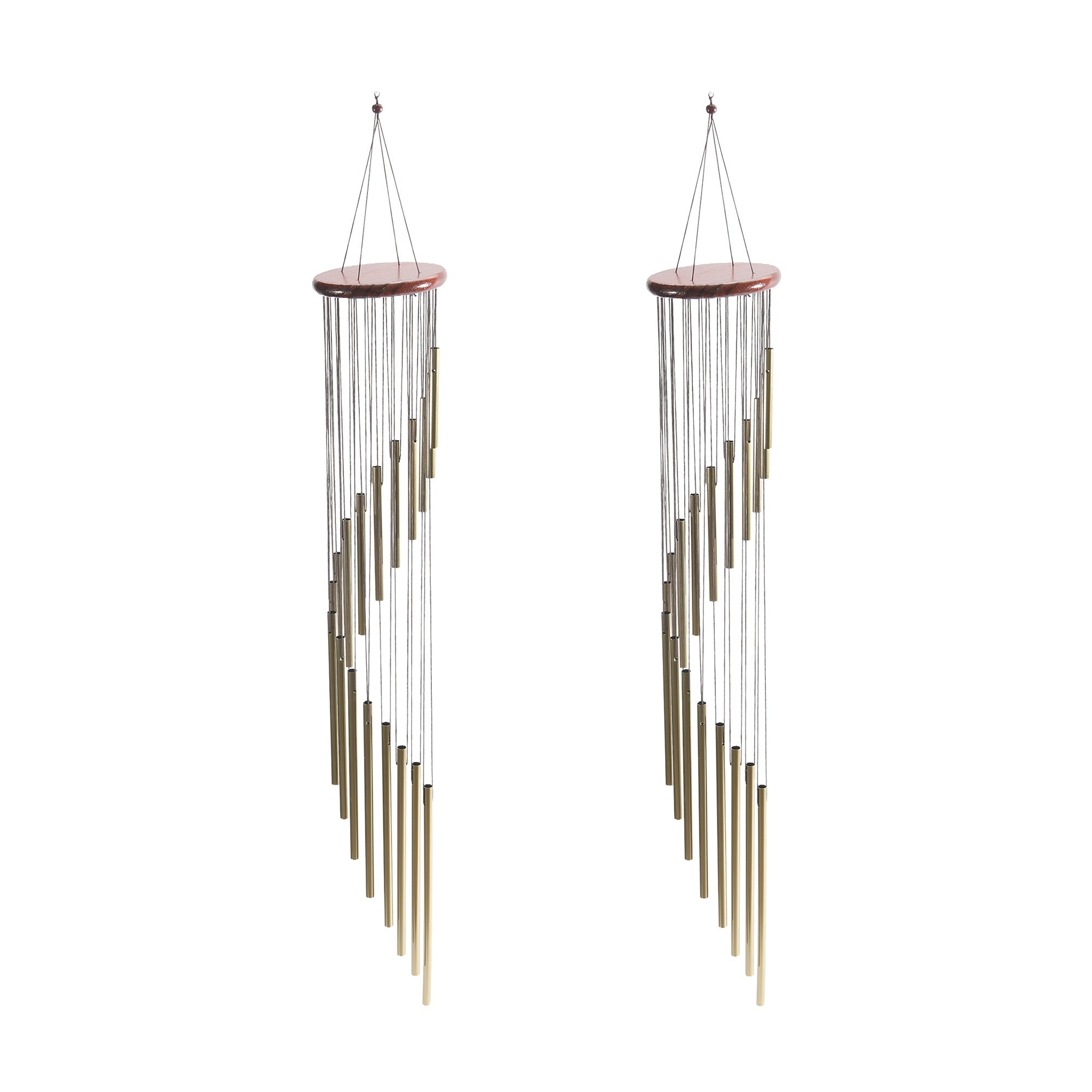 39" Extra-Long Waterfall Metal Windchime - Set of 2