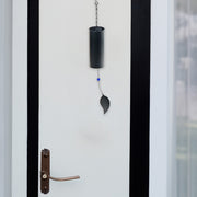 20 Inch Wind Bell with Leaf Design, Outdoor Garden Hanging Decor, Relaxing Patio Chime