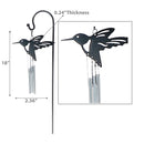 18" Mini Garden Stake Chime Hummingbird