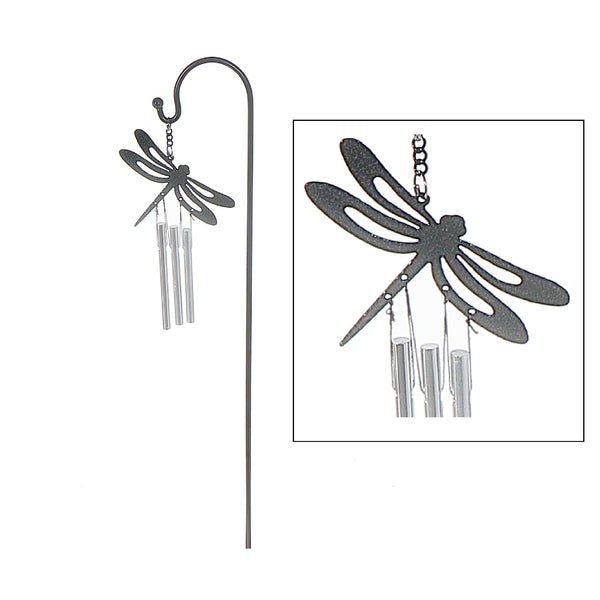 18" Mini Garden Stake Chime Dragonfly
