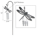 18" Mini Garden Stake Chime Dragonfly
