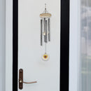 30" Round Natural Wind Chime Sunflower