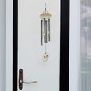 30" Round Natural Wind Chime Butterfly